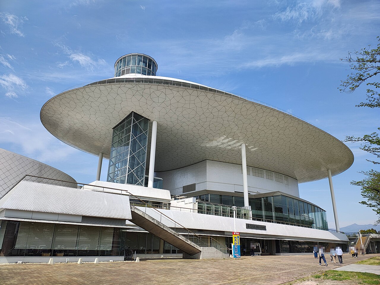 桐生市市民文化会館のホール外観