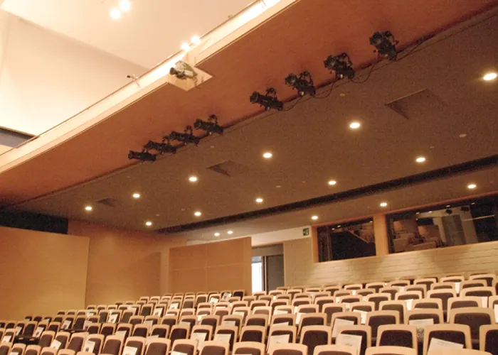 新見文化交流館（まなび広場にいみ） 大ホール 客席と舞台