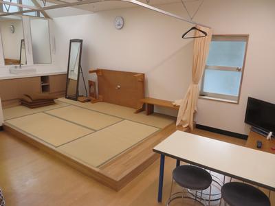 遠野市民センター第2楽屋の和室。